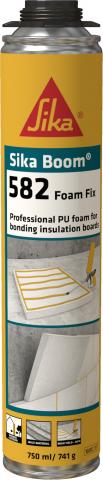 Пяна за залепване на XPS, EPS, вата Sika Boom 582 Foam Fix - PU пени