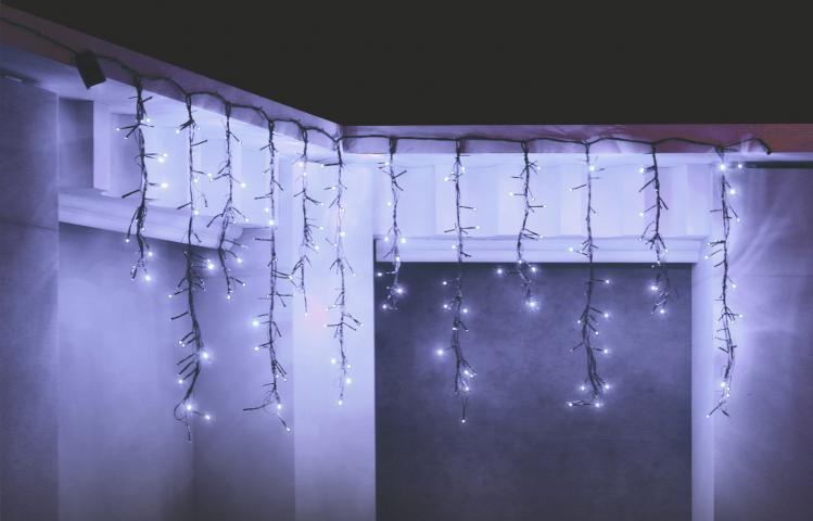 Коледни светлини 'Висулка-фойерверк' - Светеща мрежа/завеса