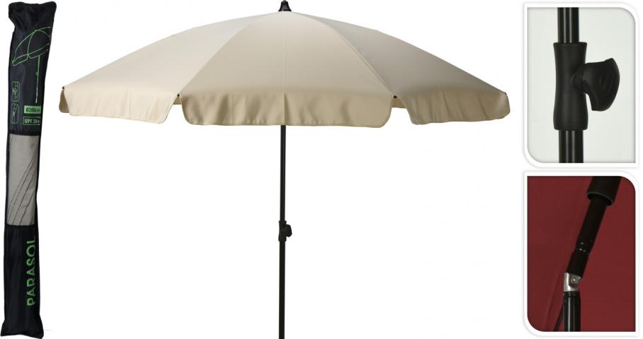 Плажен чадър ф180см, крем - Плажни чадъри