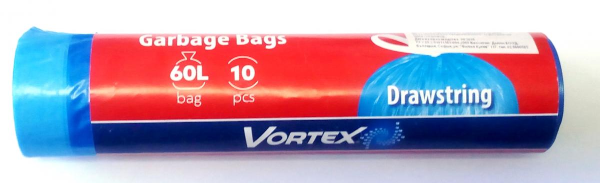 Пликове за смет с връв Vortex 60л/10 бр. - Чували за боклук