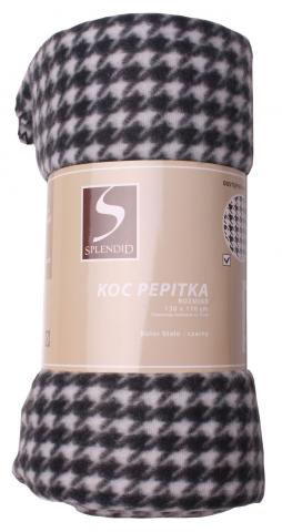 Поларено одеяло PEPITKA черно 130х170 - Одеяла