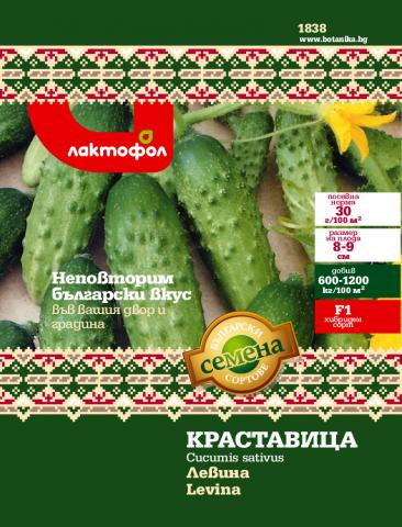 Български семена Краставица Левина - 3 гр. - Семена за плодове и зеленчуци