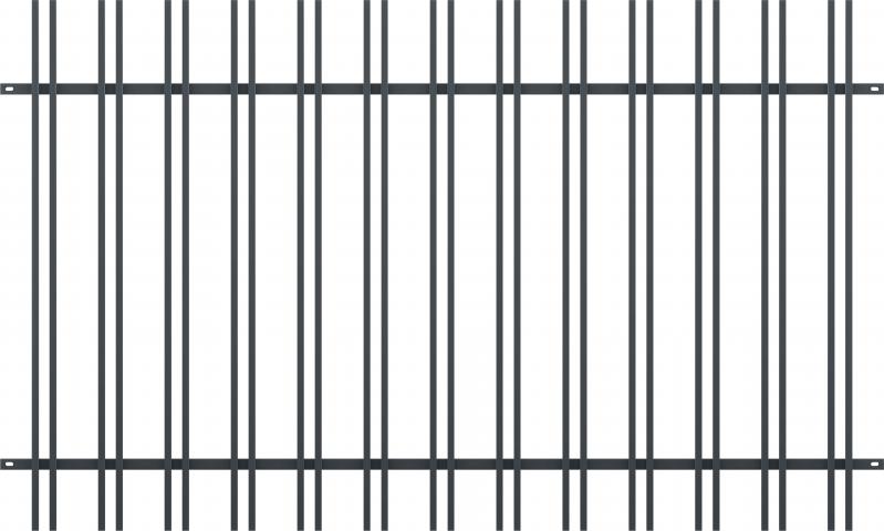 Оградно пано ALABAMA H=1.20m L=2.0m антрацит (RAL 7016) - Оградни пана и врати