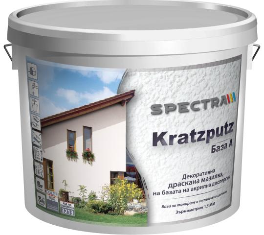 Драскана мазилка Spectra Kratzputz 1.5 мм, 25 кг - Полимерни мазилки