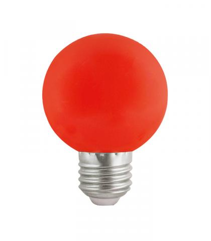 LED крушка G60  E27 3W 180Lm червена - Лед крушки е27