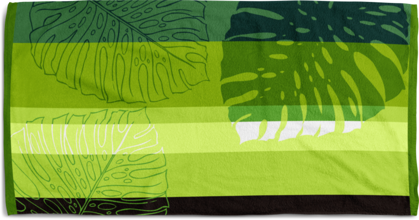 Плажна кърпа Greeny 75x150 - Хавлии и халати