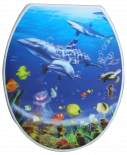 Тоалетна седалка  делфини, 3D