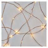 LED коледна верига медна, 4м топло бяла