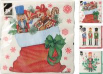 Коледни салфетки 33х33 см 16 бр