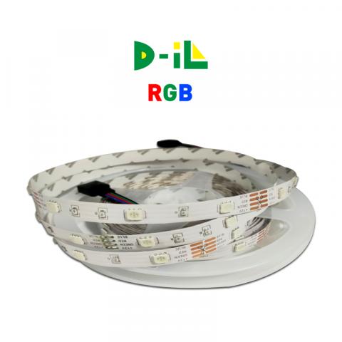 LED Лента 4,8W - SMD5050, 30/m, RGB, IP20, 12V - Led ленти и аксесоари