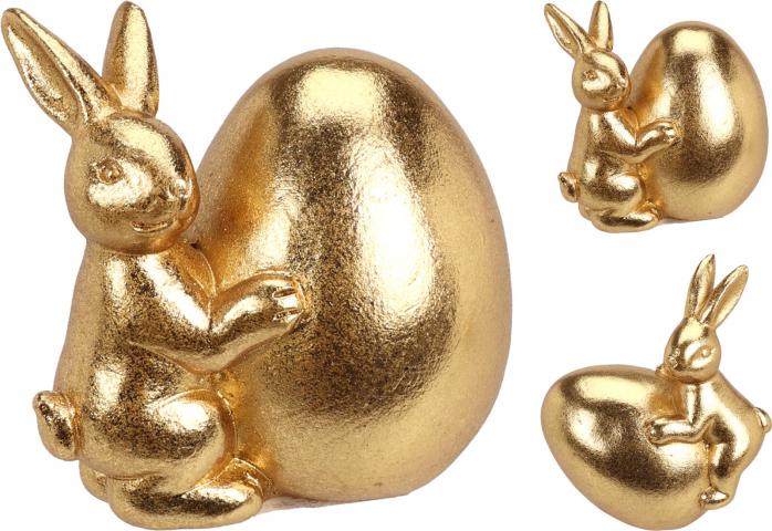 Златен заек с яйце - Декорация
