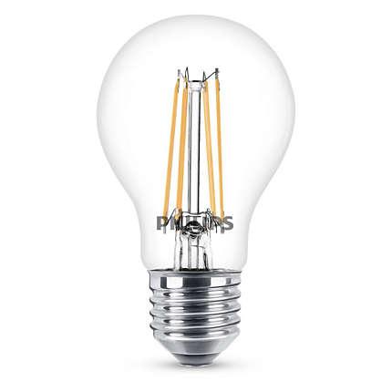 Philips LED Filament лампа E27 A60, 6-60W,806Lm, WW - Лед крушки е27