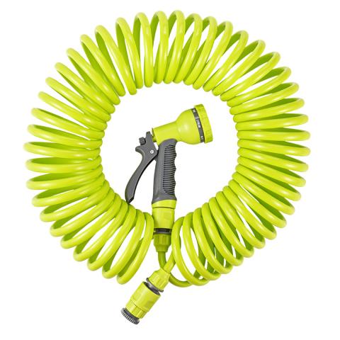 Маркуч спирала 15м комплект + пистолет+конектори Herly-s, снимка 3 - Пластмаса