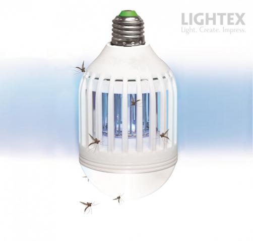 LED лампа против комари 6W Е27 6500K Lightex - Лед крушки е27