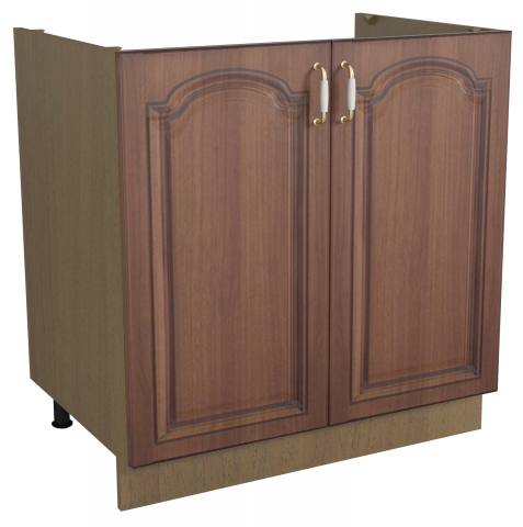 Долен шкаф с две врати "Орех", В 80см - Модулни кухни с онлайн поръчка