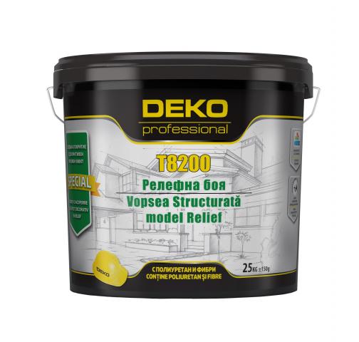 Декоративна релефна мазилка Deko Professional 25 кг, бяла, снимка 2 - Бели релефни бои