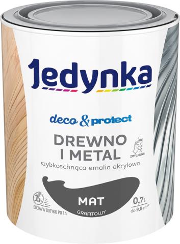 Бързосъхнеща боя Jedinka 0.7 л графит - Бои за метал