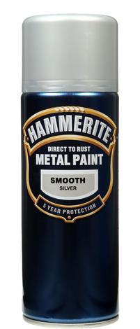 Спрей Hammerite 400мл, сребро гланц - Спрей бои за метал