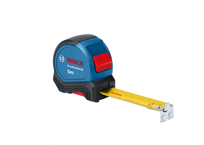 Ролетка с магнит Bosch Pro 5 м х 27 мм, снимка 2 - Ролетки