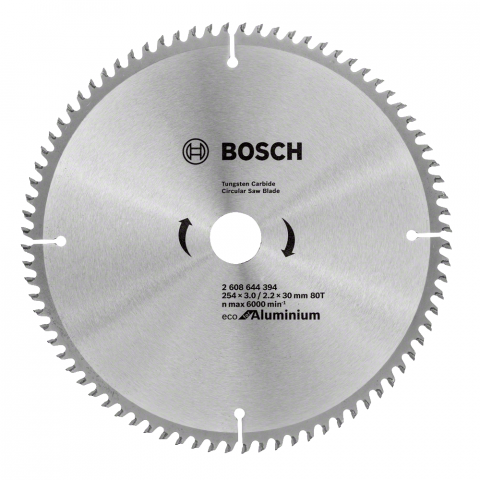 Циркулярен диск ECО ALU 254x3.0x30 80T Bosch, снимка 2 - Циркулярни дискове