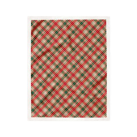 Коледно одеяло Sherpa 150x150 см червено, снимка 2 - Коледен текстил