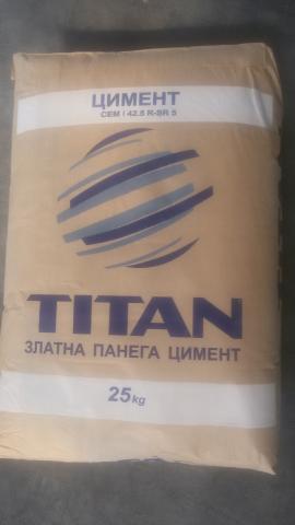Сулфатоустойчив цимент Титан 42,5 - 25кг - Цимент