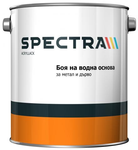 Боя за метал и дърво Spectra Acryllack 2.5 л кафява - Бои за метал