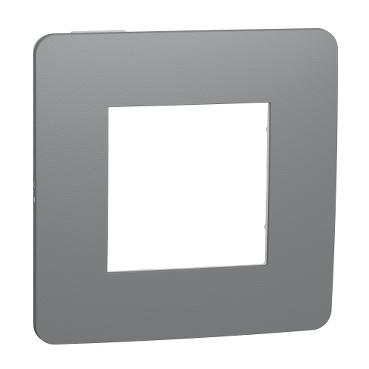 Декор. рамка Unica Studio Color 1X, гранит/бял - Ключове и контакти