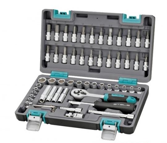 Комплект инструменти Stels CR-V 1/2" 60 части - Комплекти ръчни инструменти