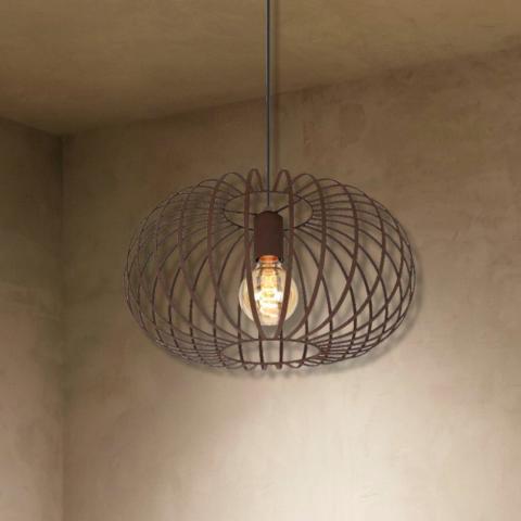 Полилей телен Layla 1xE27, 230 V кафяв, снимка 2 - Полилеи