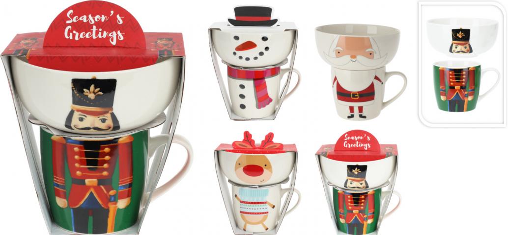 Коледна купа и чаша комплект - Коледни артикули