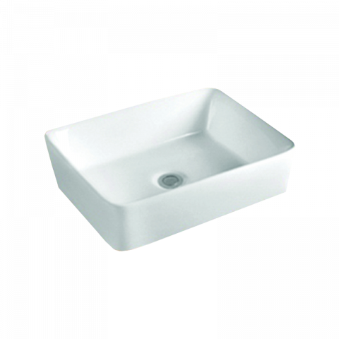 Порцеланов умивалник  48x37x13 см, бял - Умивалници и конзоли