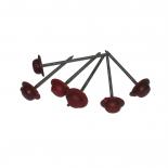 Пирони за вълнообразни плоскости, червени, 100 бр.