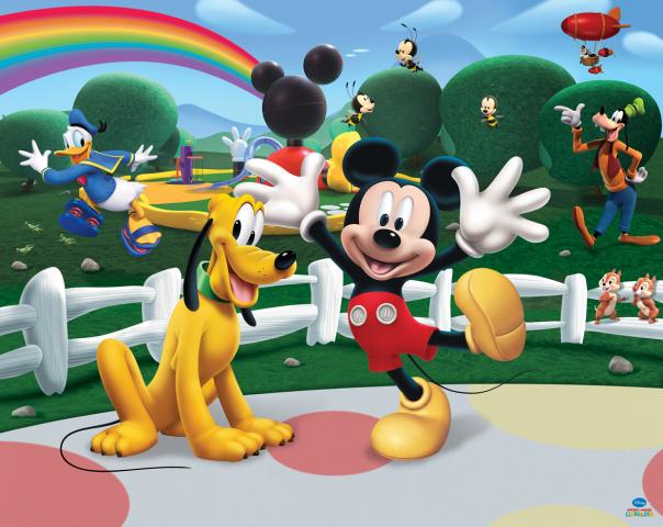 Детски фототапет Disney Mickey Mouse Clubhouse 304х243 см - Фототапети