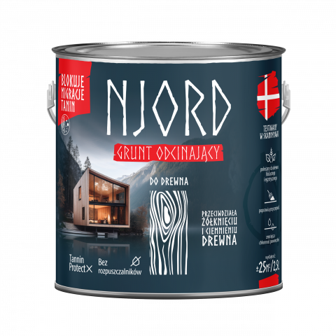 NJORD Грунд за дърво 2.5л - Импрегнатори за дърво