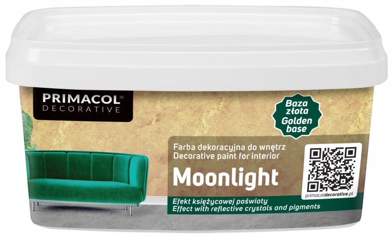 Златна база Primacol 1л, Лунна Светлина - Ефектни бои за стени