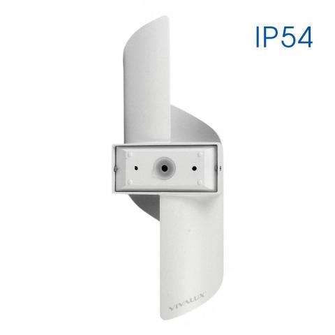 LED фасаден аплик APOLLO 230V 2x5W 4000К IP54 бял, снимка 5 - Градински лампи