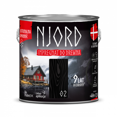 NJORD боя 2.5л цвят 02 - Импрегнатори за дърво