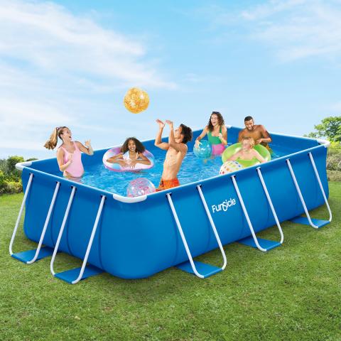 Басейн 400x200x100 см, снимка 8 - Басейни с тръбна конструкция