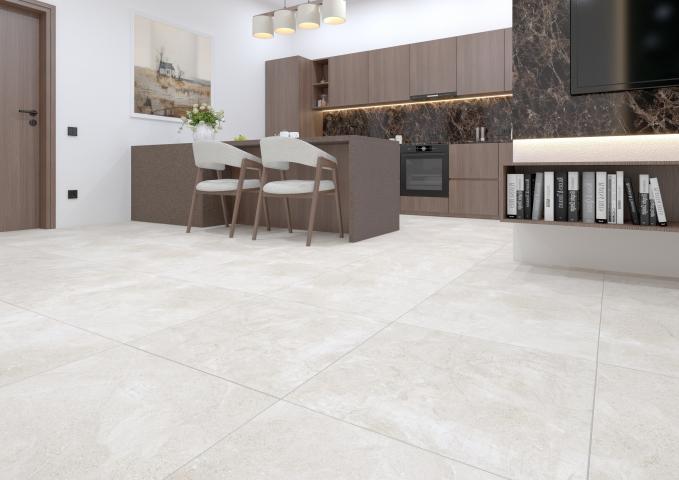 Гранитогрес Lotto white 60x60, снимка 2 - Гранитогрес