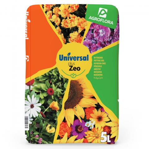 Universal + ZEO Почва за цветя 5л - Универсални почви