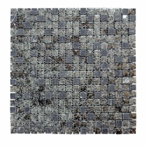 Стъклено-каменна мозайка 30х30 Сива - Стъклено-каменни