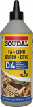 Soudal лепило за дърво D4 полиуретаново 750гр
