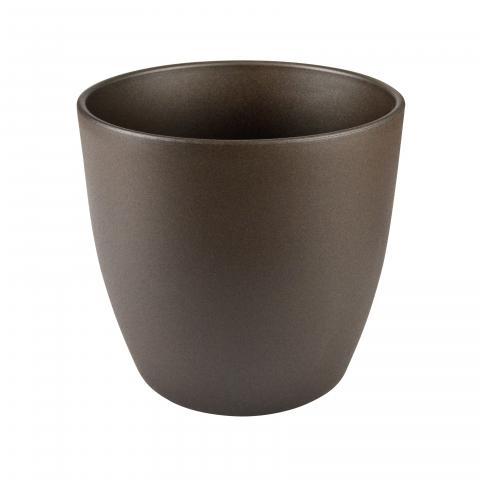 Кашпа Еми 22 см кафява - Керамични кашпи