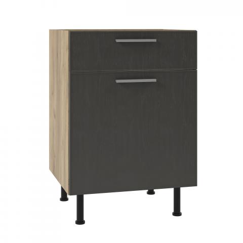 Долен шкаф с чекмедже и врата SKY LOFT 60см - Модулни кухни с онлайн поръчка