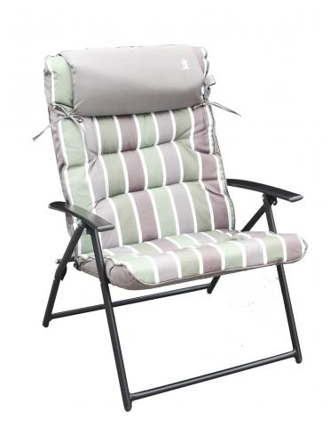 Стол Флорида зелено-сиво райе - Метални столове