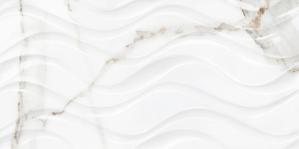 Стенни IJ Делфи вълни 250x500 Бяла, снимка 4 - Декор