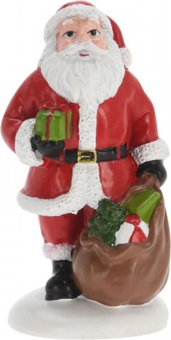 Фигура Дядо Коледа 
4,2х4,1х8,3см,
полирезин, снимка 2 - Коледни фигури