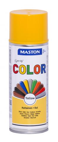 Спрей боя Maston 0.4л, жълт гланц - Спрей бои универсални
