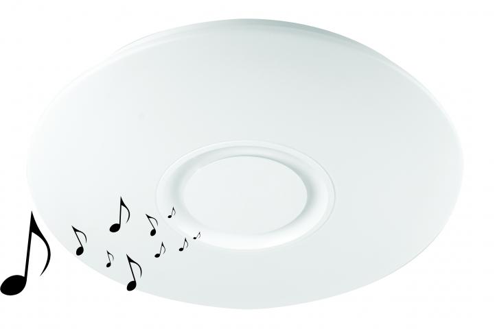 LED Музикален плафон 24W Ф400 Blue Tooth Plastic - Плафони